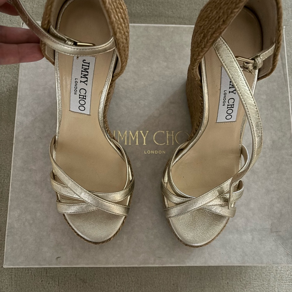 Jimmy Choo Delaney Platform Sandals - Picture 2 of 6